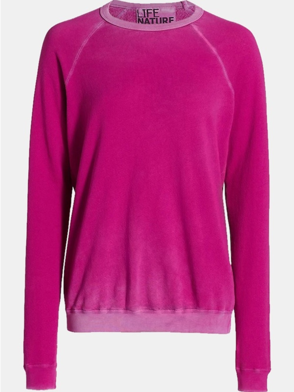 FREECITY - lucky Rabbit sun faded sweatshirt in HOT FUSCHIA